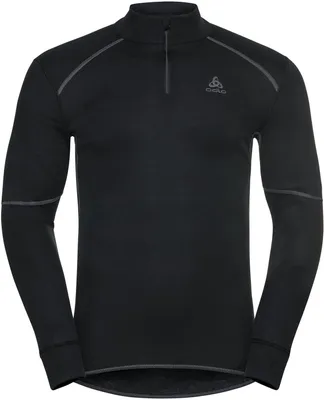 Produktbild von ODLO BL TOP Turtle neck l/s half zi 15000 black S