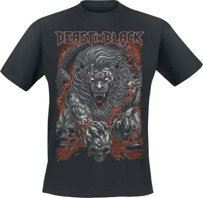 Produktbild von Beast In Black T-Shirt Herren Beast Out Of Hell schwarz XXL