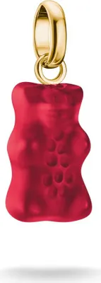 Immagine prodotto di Thomas Sabo Charm orso d'oro ciondolo in rosso Connect placcato oro