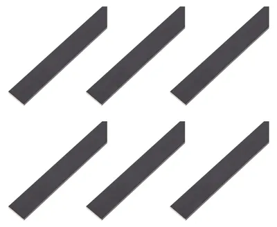 Zdjęcie produktu dla Alberts 6 x płaskownik, aluminium, anodowany na czarno, 20 x 2 mm, długość 2 m