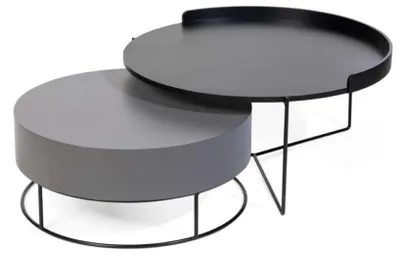 Produktbild von Couchtische Schwarz Neu Modern Rund Luxus Beistelltische Wohnzimmer