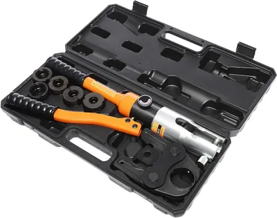 Obrázek produktu pro Hydraulické krimpovací kleště - lis na trubky - lisovací nástroj - krimpovací kleště - hydraulické kleště - krimpovací síla 10 tun