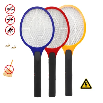 Obrázek produktu pro Hengda 3X Fly Catcher Fly Swatter Elektrická plácačka na mouchy a hmyz, Mosquito Zapper Dvouvrstvá síťová ochrana, lapač much bez toxinů a zápachu, ideální pro vnitřní i venkovní použití