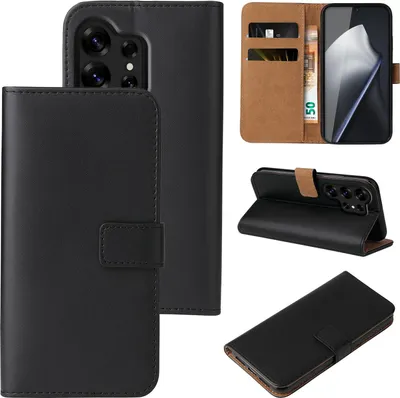 Produktbild von Handyhülle für Samsung Galaxy S26 Ultra Klapphülle Bookcase Flip Cover Hülle Handy Tasche Etui Farbe: Schwarz