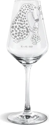 Produktbild von Mr. & Mrs. Panda Weinglas Giraffe Kind - Transparent - Geschenk, Mama, Weißweinkelch, Afrika, Tochter, Weißwein Glas, Sohn, Mutter, wein, Lieblingsmensch