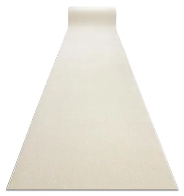 Image de Tapis de couloir KARMEL plaine, une couleur blanc 100 cm blanc 100x600 cm