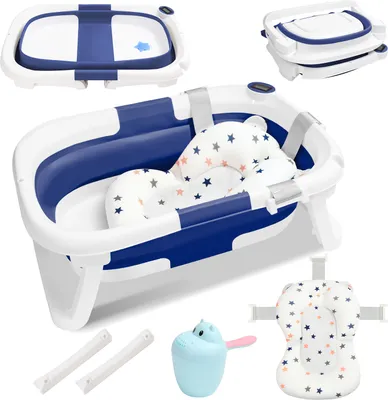 Produktbild von Yakimz Baby Badewanne Babywanne Kinder Faltbare klappbar Baden Sicher 3 in 1