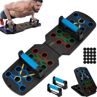 Obrázek produktu pro KALOAD 28-in-1 push-up board, nosnost 300 kg, sportovní prkno, břišní a hrudní stojan pro fitness cvičení, cvičení v domácí posilovně