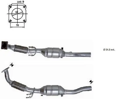 Produktbild von VEGAZ Katalysator Kat für VW Golf IV Schrägheck (1J1) Euro 4 VK-882