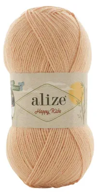 100g Alize Happy Kids Viskose Klassikgarn Oeko-Tex 100 Strickgarn Häkelgarn hellbeige