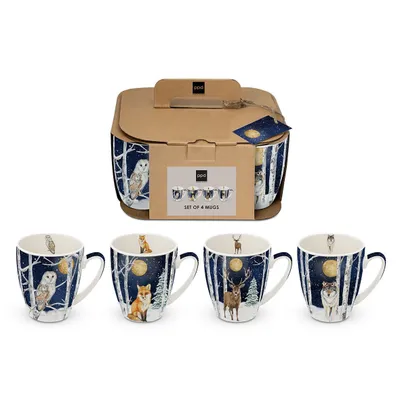 Produktbild von ppd - Trend Tasse - Winter Animals 4er Set Tassen