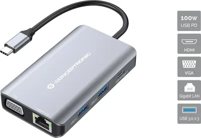 Zdjęcie produktu dla Conceptronic DONN21G - Stacja dokująca - USB-C 3.2 Gen 1