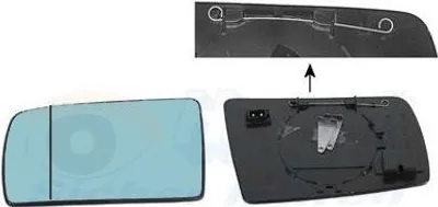 Produktbild von Van Wezel Außenspiegelglas links beheizbar blau für Mercedes