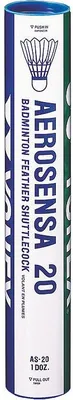 Image de Yonex Badminton volants Aerosensa 20 - Tube de 12 volants qualité compétition
