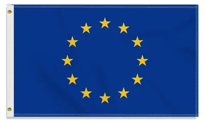 Zdjęcie produktu dla Flaga Unii Europejskiej UE 90 x 150 cm poliester oczka