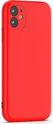 Produktbild von Schutzhülle Silikon Handyhülle mit Mikrofaserfutter Bumper Silikonhülle kompatibel mit iPhone 17 Pro Rot