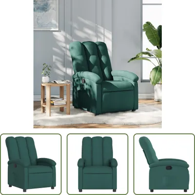 Obrázok produktu pre The Living Store ležadlo tmavozelená látka