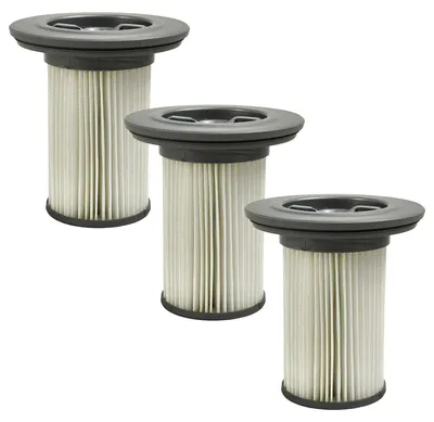 Produktbild von vhbw 3 Faltenfilter kompatibel mit Siemens BSS1POWER/02, BSS81POW/03, BSS1POWER/03, BSS81POW1/03 Staubsauger - Patronenfilter Grau
