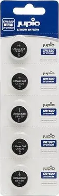 Produktbild von Jupio CR1620, Einwegbatterie, CR1620, Lithium, 3 V, 5 Stück(e), Silber