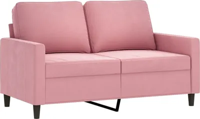 Produktbild von vidaXL 2-Sitzer-Sofa Rosa 120 cm Samt