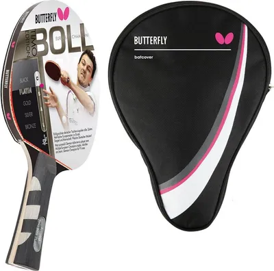 Produktbild von Butterfly 1x Timo Boll Platin 85025 Tischtennisschläger + Tischtennishülle Drive Case