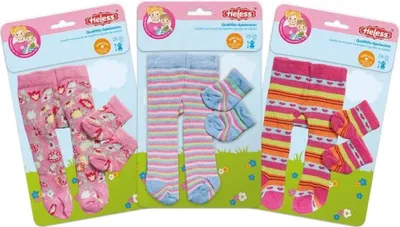 Produktbild von Heless 760 Puppenkleidung Strumpfhose mit Söckchen in Größe 28-35cm