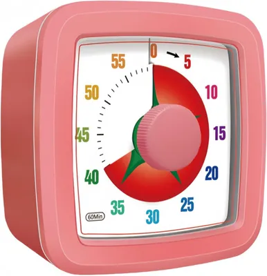 Produktbild von Visueller Timer für Kinder, 60-Minuten Countdown für Klassenzimmer Büro Küche, Schreibtisch Kinder Zeitmana gement Tools mit leisem Betrieb