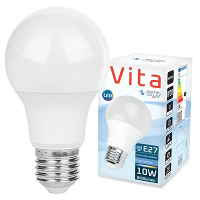 Produktbild von MasterLED LED Lampe – E27 A60 – 10W – 6200K Kaltweiß – 800 lm – 240° – SMD 2835 – 230V