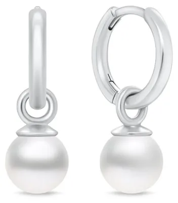 Produktbild von 2in1 Silberohrringe mit echter Perle EA988W