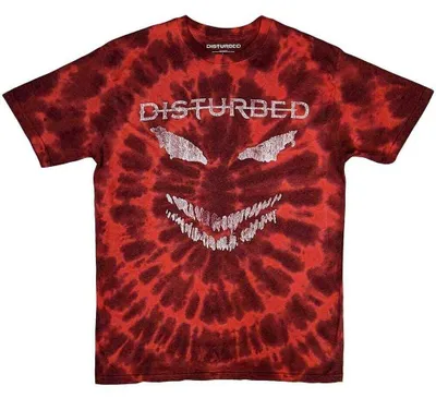 Immagine prodotto di Disturbed | Maglietta ufficiale della band | Scary Face (Dip-Dye), media