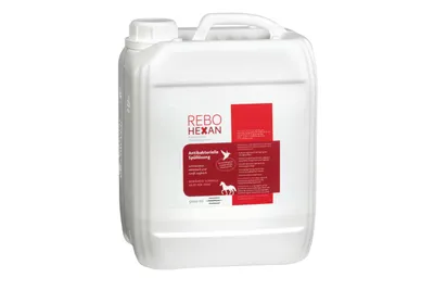 Produktbild von ReboHexan Spüllösung 5000 ml: Essentielles Wundreinigungsmittel, Tiefenreinigung für alle Haustiere, Alkoholfrei, Schmerzlose Anwendung, Effektiv