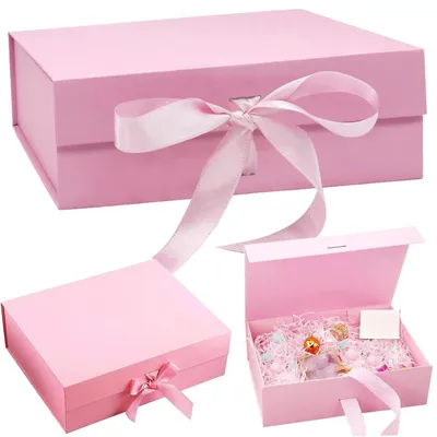 Produktbild von Magnetische Geschenkbox mit Schleife, wiederverwendbare Geschenkverpackung