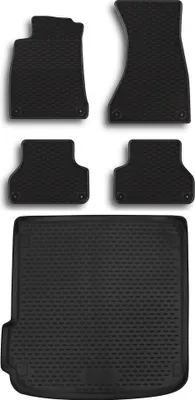 Produktbild von Gummi Kofferraumwanne + Fußmatten Set für Audi A4 B9 Avant + Allroad, Bj. 2016-