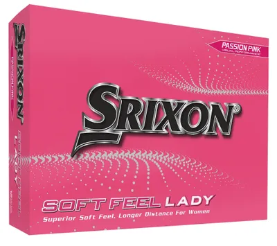 Produktbild von Srixon Soft Feel Golf Balls – Soft Feel Golfbälle mit FastLayer Core & 338 Speed Dimple Pattern Soft Feel Lady Pink