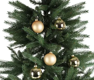 Image de Boules de Noël, set de 8 boules de Noël 7,5cm, couleur:or