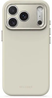 Image de Decoded AntiMicrobial Coque pour iPhone 18 Pro - Compatible MagSafe Silicone Pebble Grey Gris