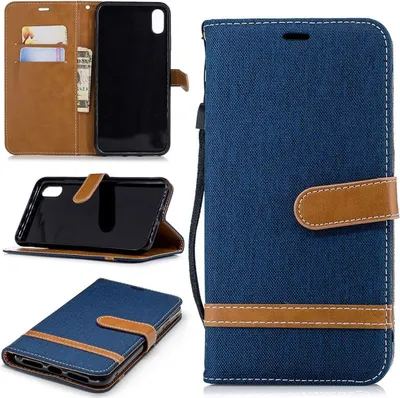 Produktbild von Apple iPhone XS Max Handy Hülle Schutz-Tasche Case Cover Kartenfach Etuis Blau