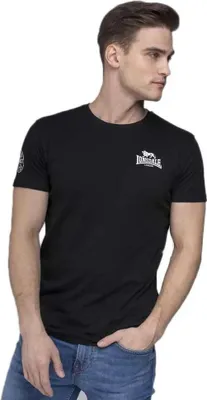 Image de T-shirt homme coupe régulière WARLINGHAM Noir L Lonsdale