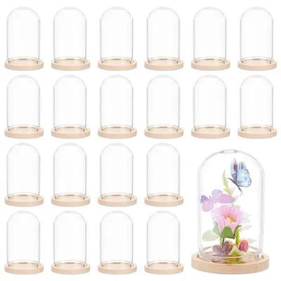 Image de Solidchoice - Lot de 30 mini cloches en verre pour la décoration et la présentation
