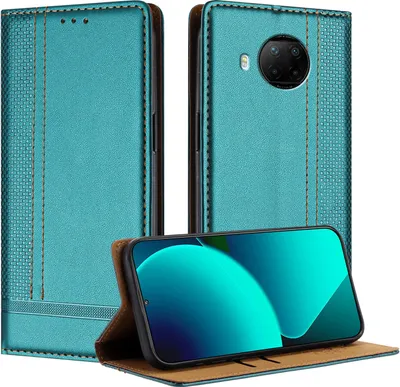 Immagine prodotto di Custodia per Xiaomi Mi 10T Lite 5G in pelle con funzione stand verde