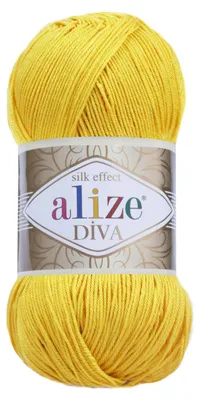 100g Strickgarn ALIZE DIVA Sommerwolle Häkelgarn Wolle Sommer Stricken Häkeln 110 gelb