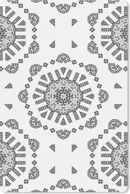 Produktbild von MuchoWow® Mauspad Mousepad Mandala - Muster - Schwarz und Weiß 18x27 cm - Mousepads - Maus Mat - Pad - Mausunterlage