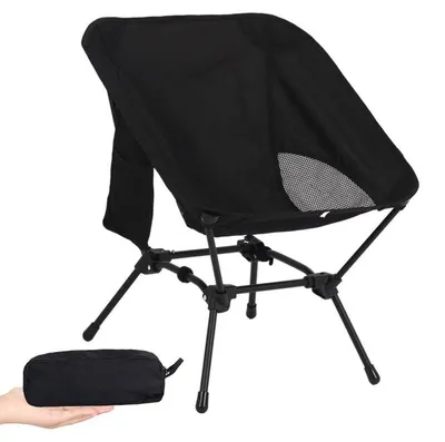Imagen del producto de Silla de camping plegable ultraligera - Capacidad de carga: 150 kg - Incluye bolsa de almacenamiento