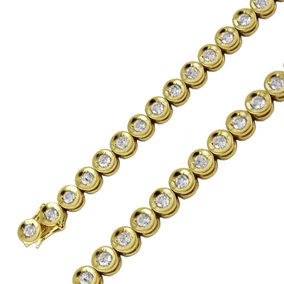 Produktbild von Brillantarmband Gelbgold 750 18K Brillanten 3.0ct 18