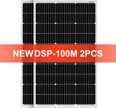 Zdjęcie produktu dla Panel słoneczny, konstrukcja monokrystaliczna, kompaktowa konstrukcja, panel 100W 2 szt