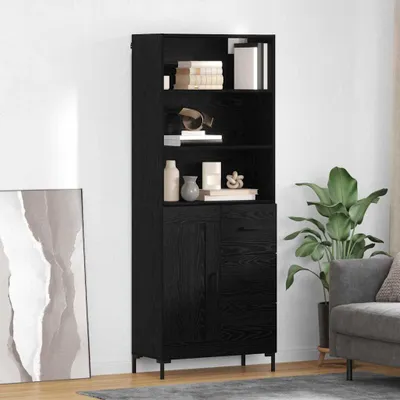 Imagen del producto de vidaXL Mueble alto, color , aspecto de roble, 69,5 x 34 x 180 cm, material de madera