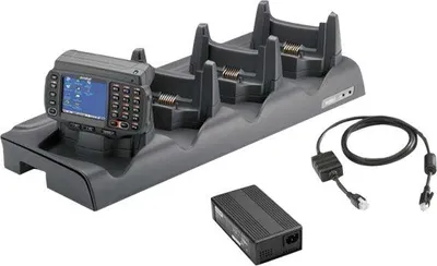 Productafbeelding van Zebra 4-poorts Ethernet-dockingstationkit - Dockingstation (aansluitstation)