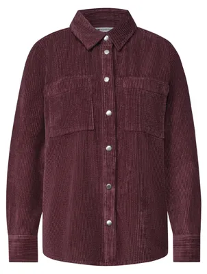 Produktbild von Street One Corduroy shirtcollarblouse w p rustic rouge 46