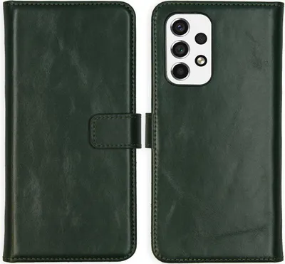 Immagine prodotto di Selencia Custodia a libro in vera pelle Samsung Galaxy A53 - Verde