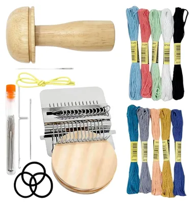 Produktbild von Webrahmen für Mädchen - Tragbares Strickzubehör für Textilreparaturen